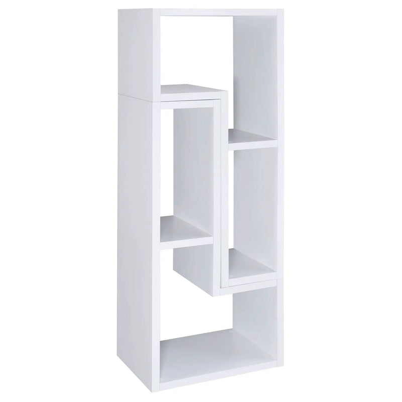 Velma Multipurpose TV Stand and Bookshelf White by Unique Piece Furniture
