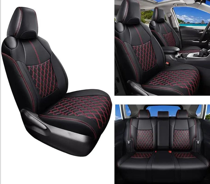 Open Box Huidasource Custom Fit RAV4 Seat Covers Full Coverage, Waterproof Leather Seat Cushion Fit for 2019-2024 Toyota Rav4 XLE LE XLE Premium Limit by Selzalot