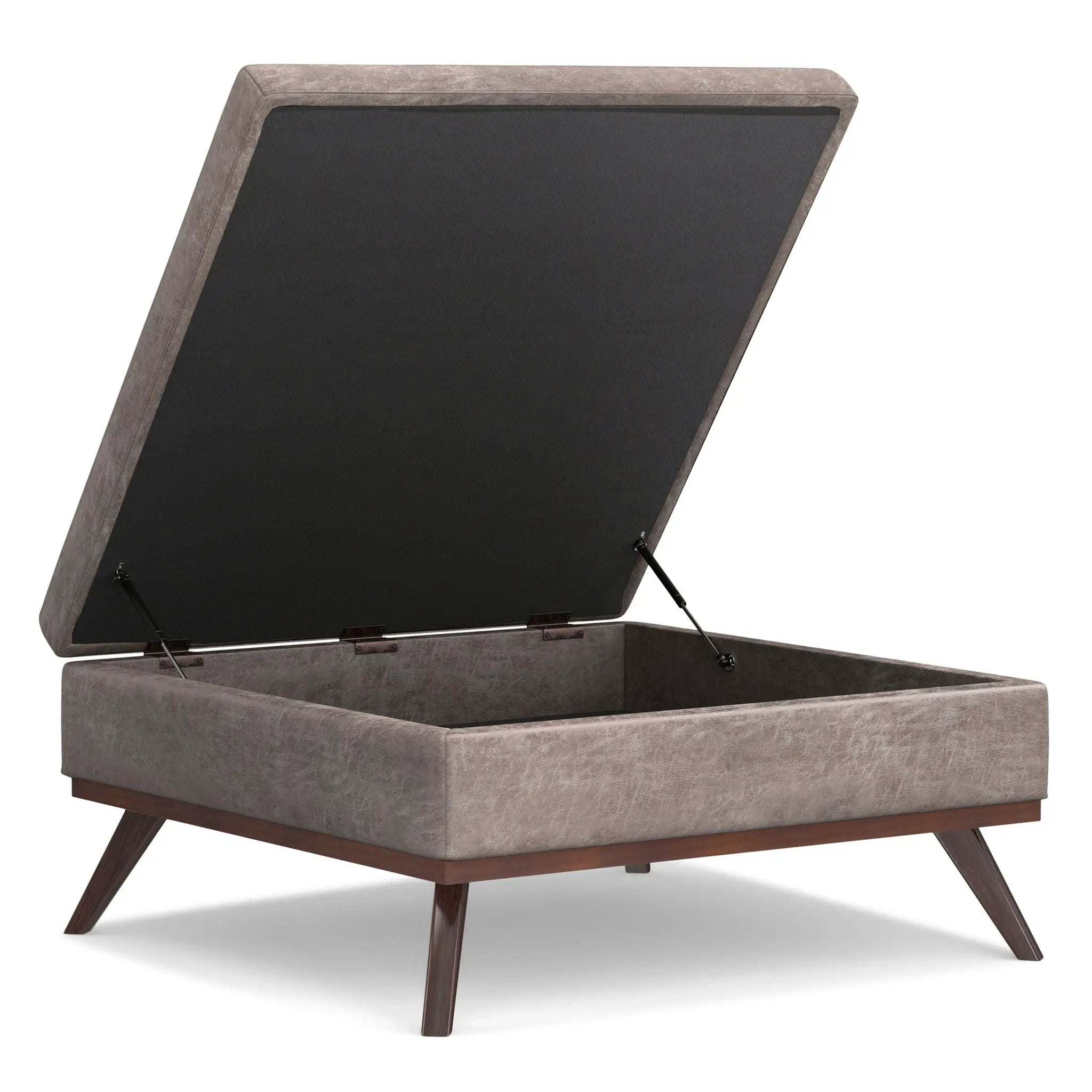 Owen - Multifunctional Square Coffee Table Storage Ottoman by HouseOfZazla