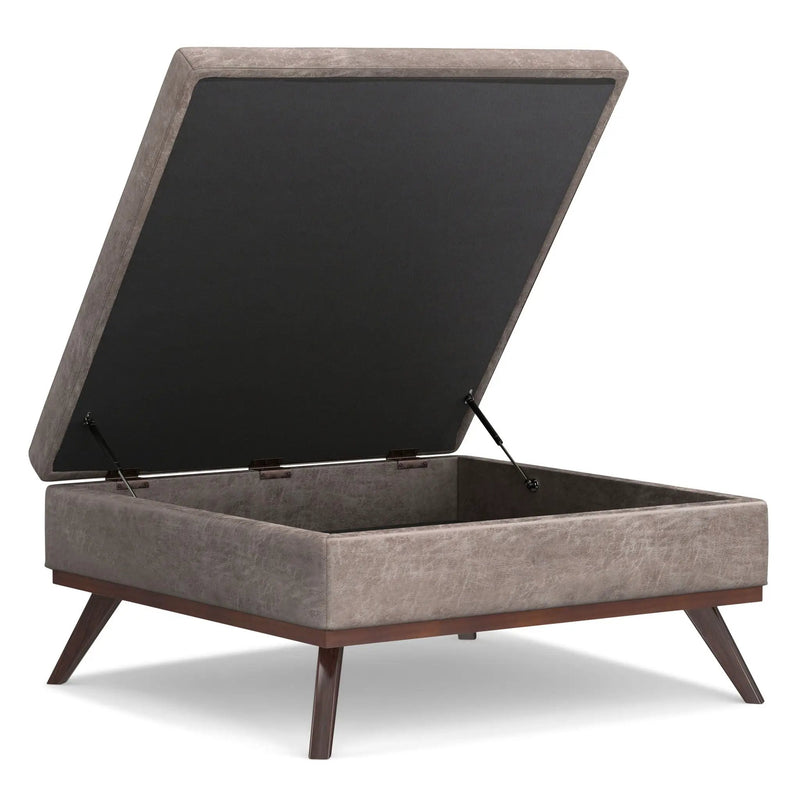 Owen - Multifunctional Square Coffee Table Storage Ottoman by HouseOfZazla