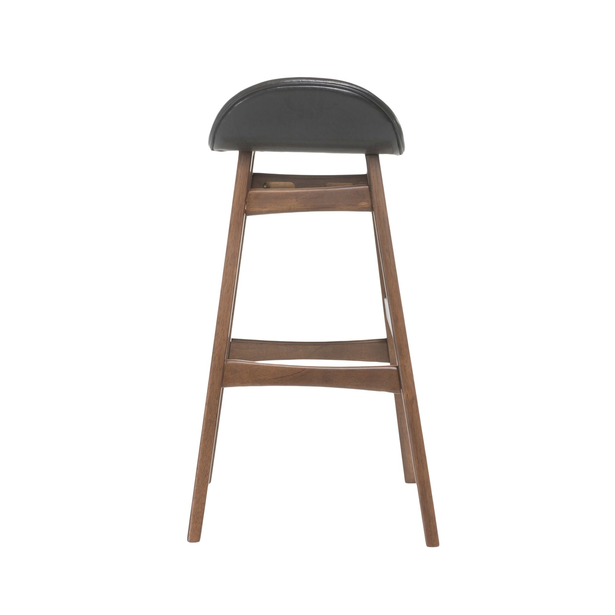 Contemporary Bar Stool With Stylish Seat And Small Backrest by HouseOfZazla