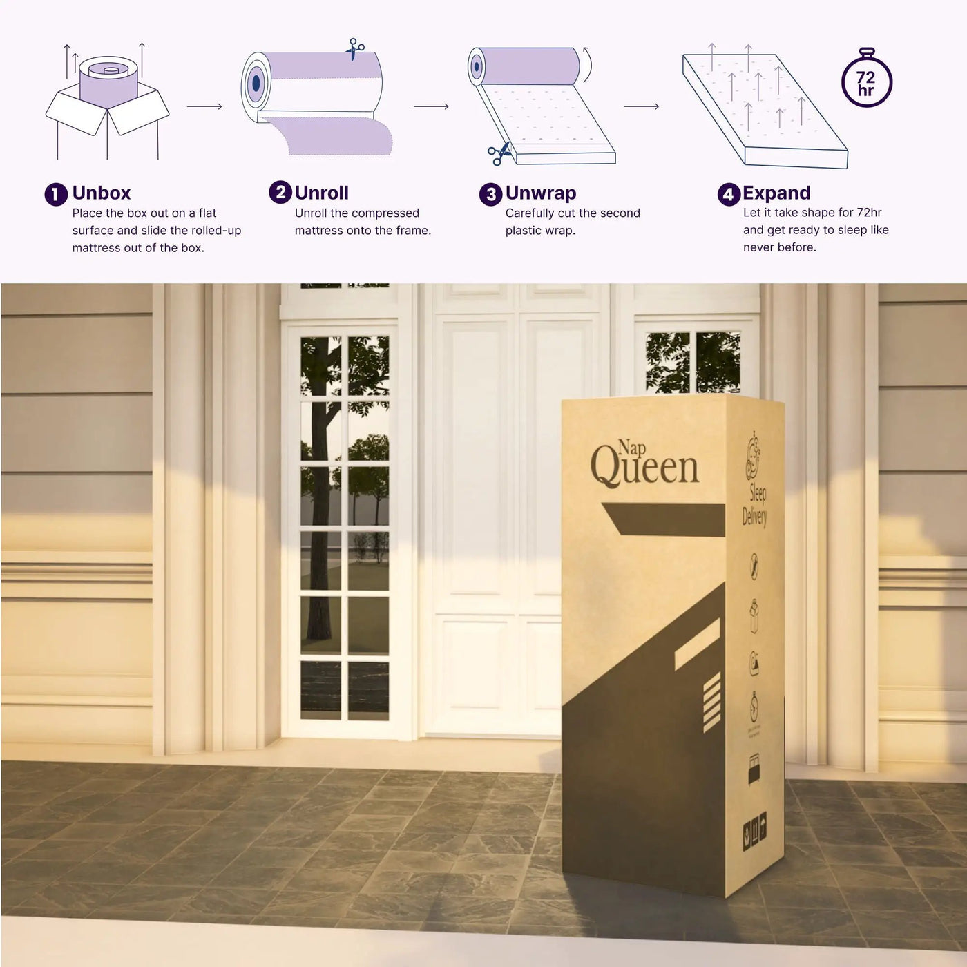 Isabella - 14" Hybrid Pillow Top Mattress by Unique Piece Furniture