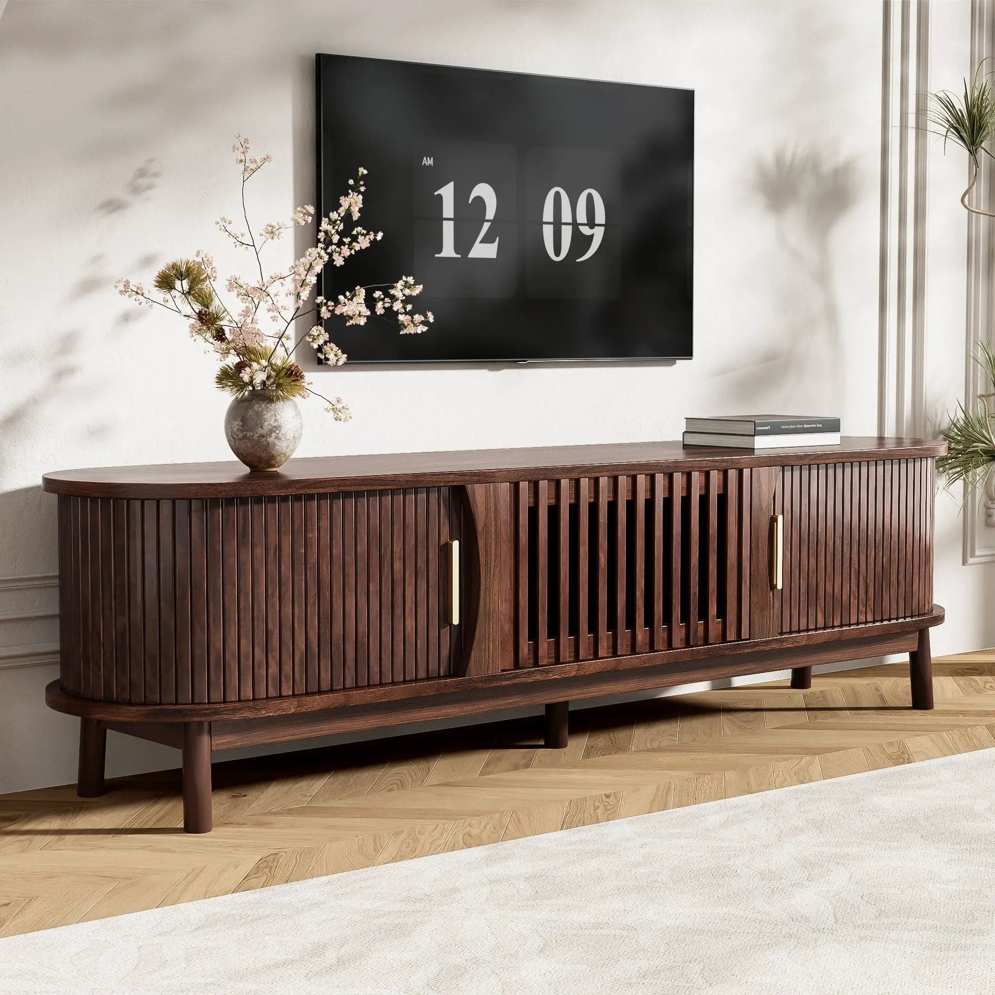 TV Stand, Entertainment Center With Storage by Unique Piece Furniture