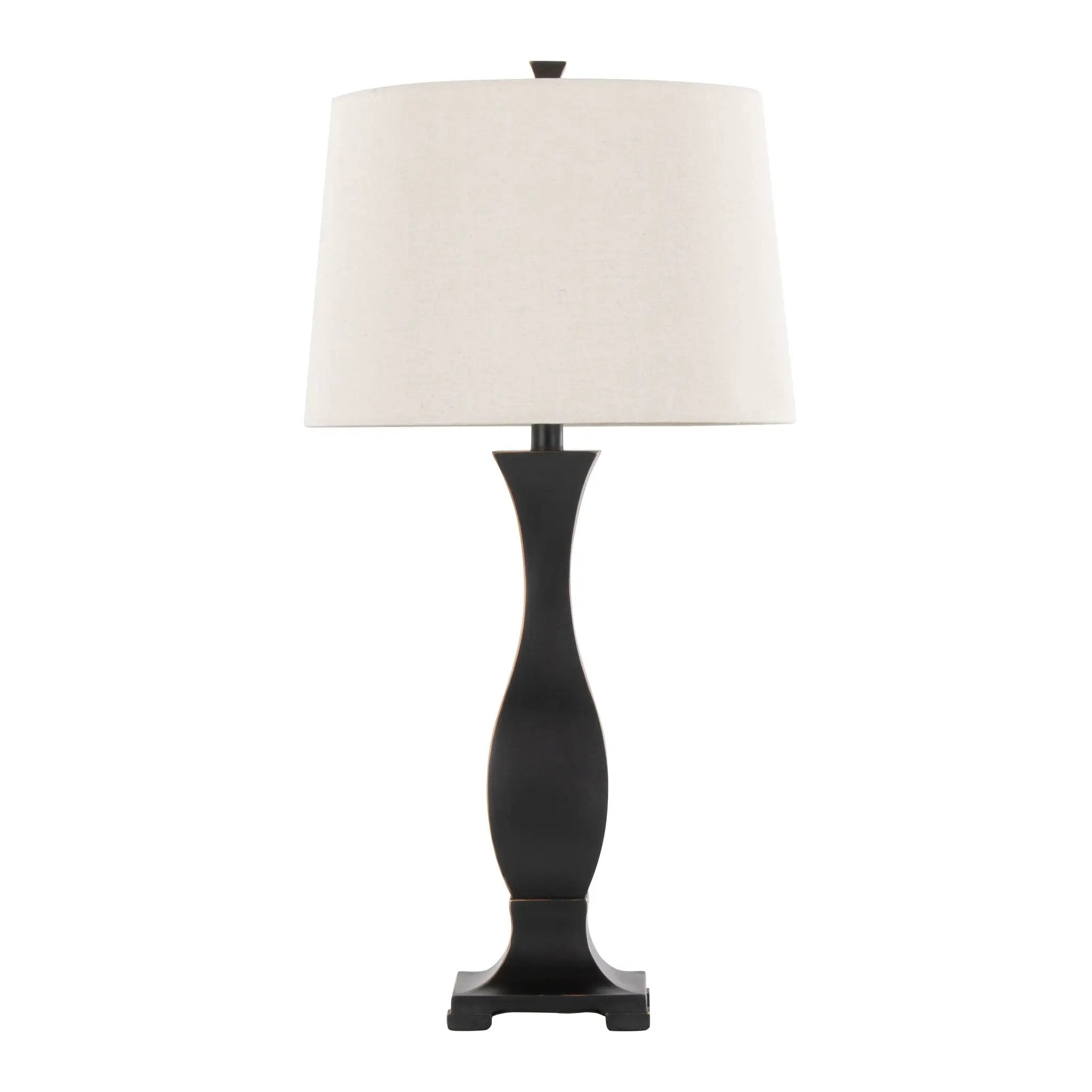 Riley - Contemporary Table Lamp (Set of 2) - Oil Rubbed Bronze / Oat by HouseOfZazla