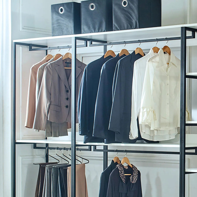 Fiona - Freestanding Walk-In Closet System - White by HouseOfZazla