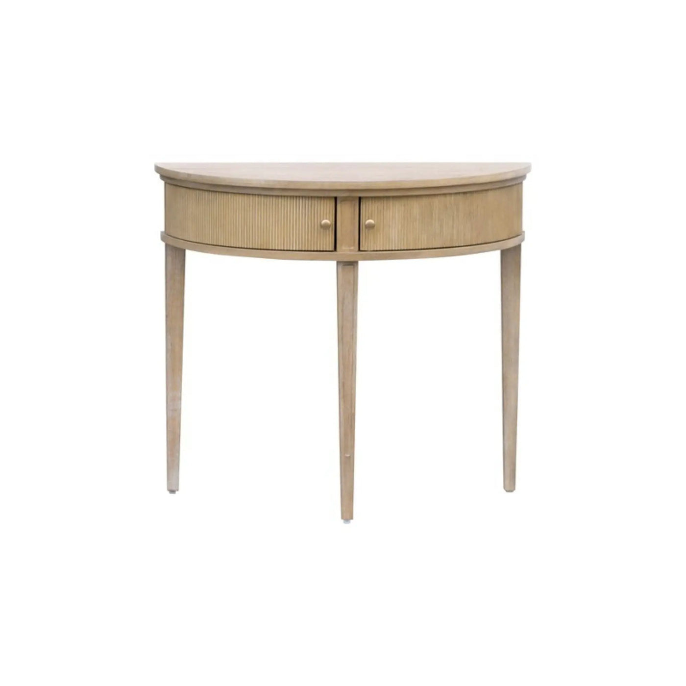 Vintage Inspired Storage Console Table With Fluted Doors by Unique Piece Furniture