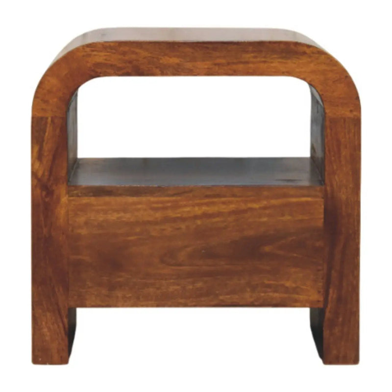 Darcy - Nightstand With Drawer And Open Shelf - Brown by HouseOfZazla