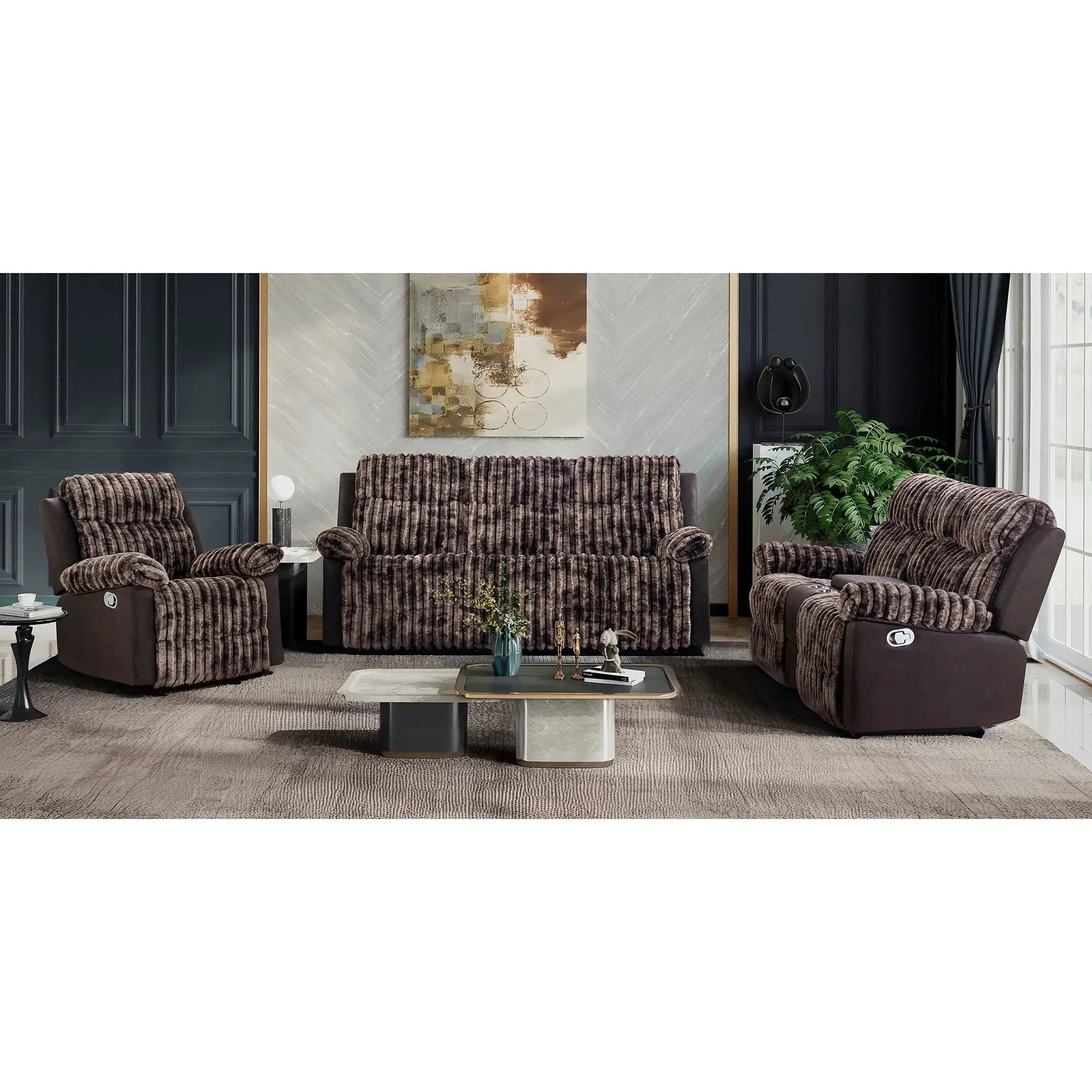 Bruni - Glider Recliner With Manual Recline by Unique Piece Furniture
