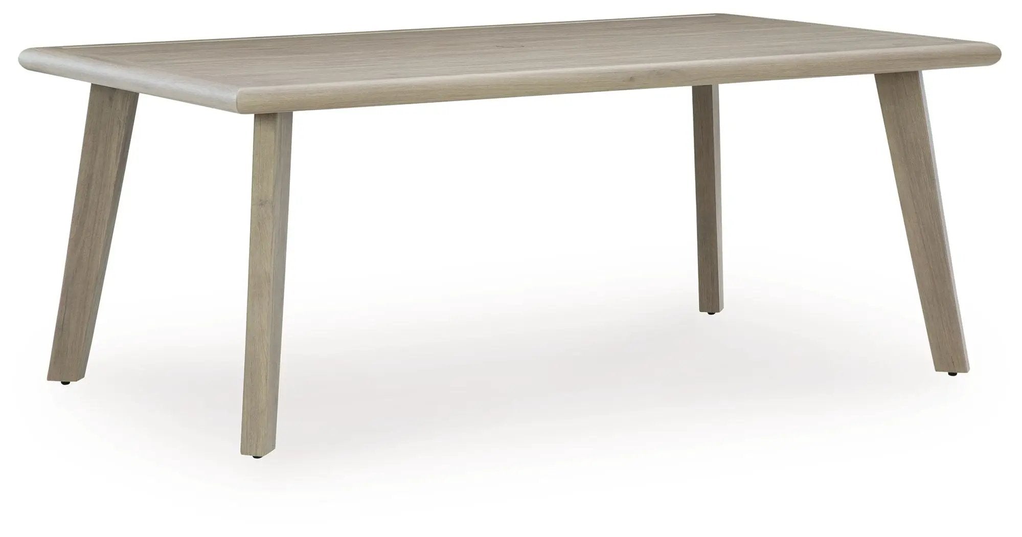 Cliff Trails - Rectangle Dining Table With Umbrella Option - Beige by Unique Piece Furniture