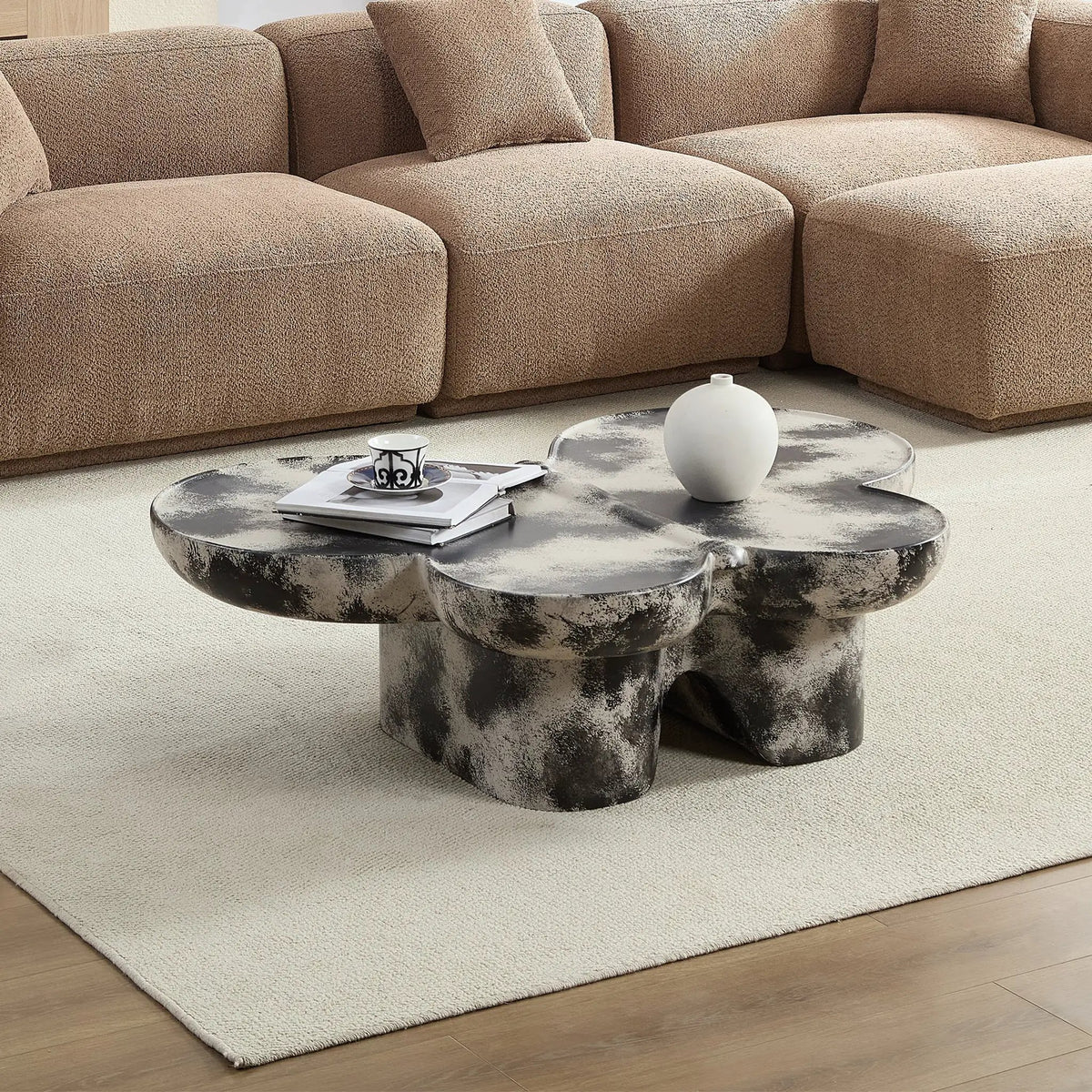 Butterfly Design Style Coffee Table – Imitation by HouseOfZazla