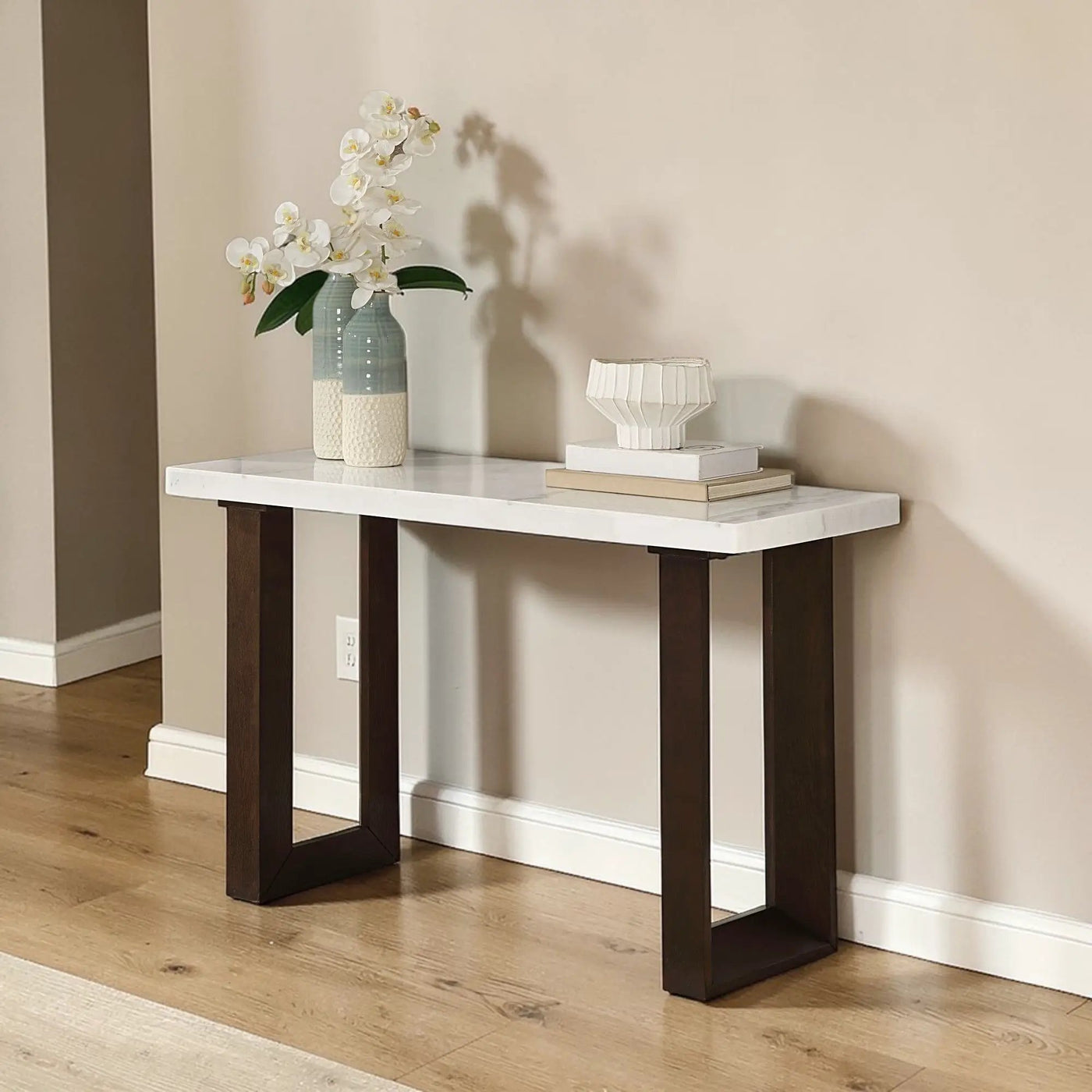 Edwyn - Natural Marble Top End Table by Unique Piece Furniture
