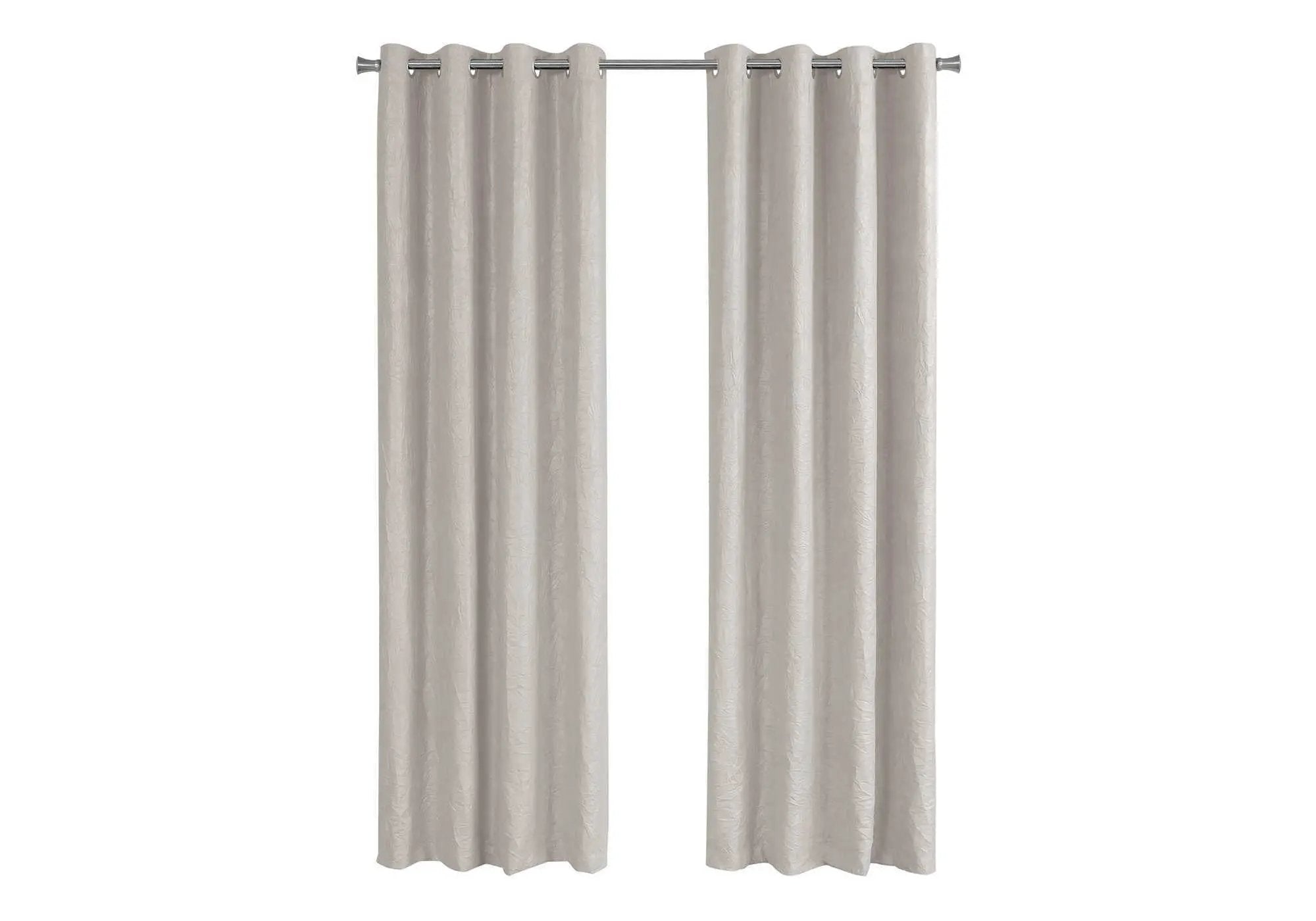 2 Pieces Set, Curtain Panel, Room Darkening, Grommet, Contemporary & Modern by Unique Piece Furniture