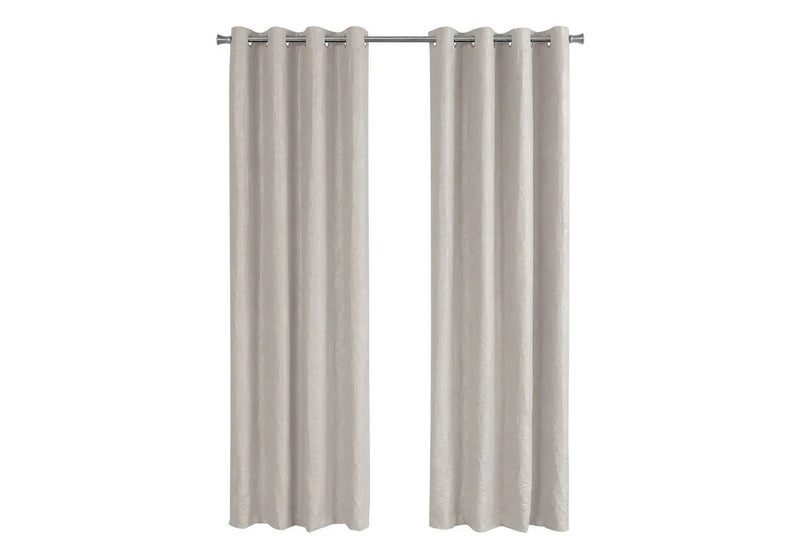 2 Pieces Set Room Darkening Curtain Panels with Grommet - Contemporary Style by HouseOfZazla