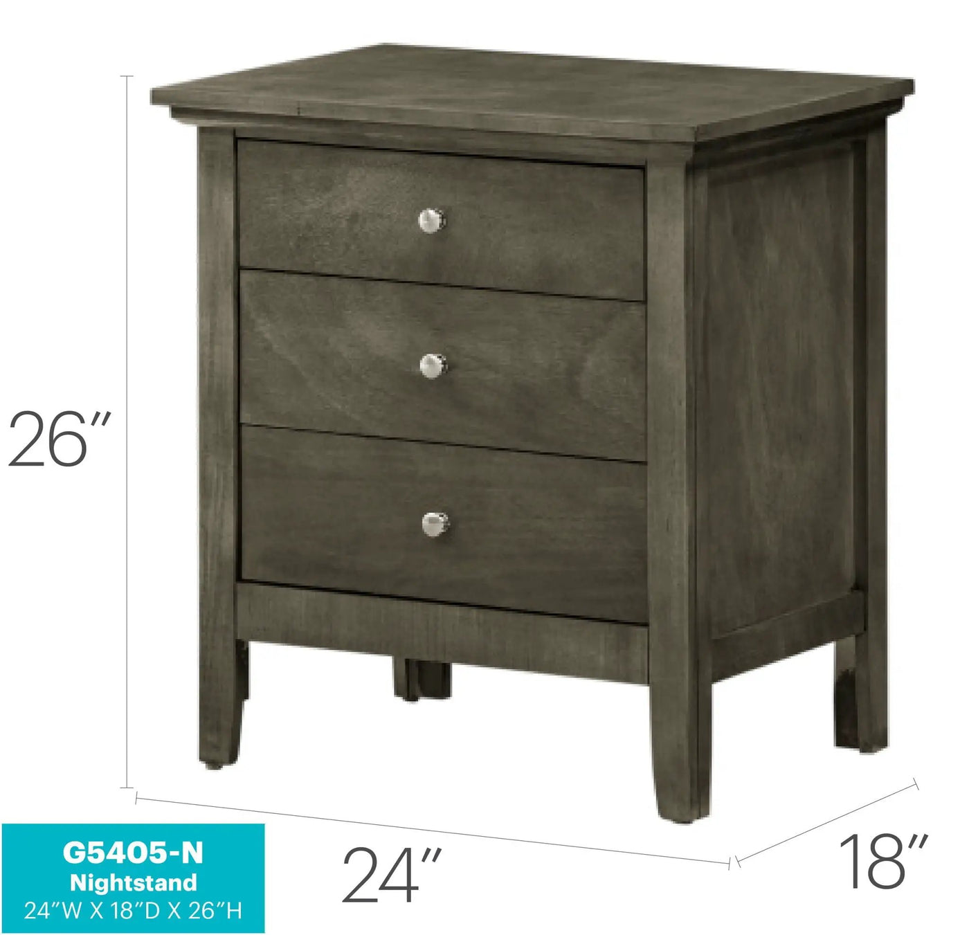 3 Drawer Nightstand & Dove Tailed Drawers by HouseOfZazla
