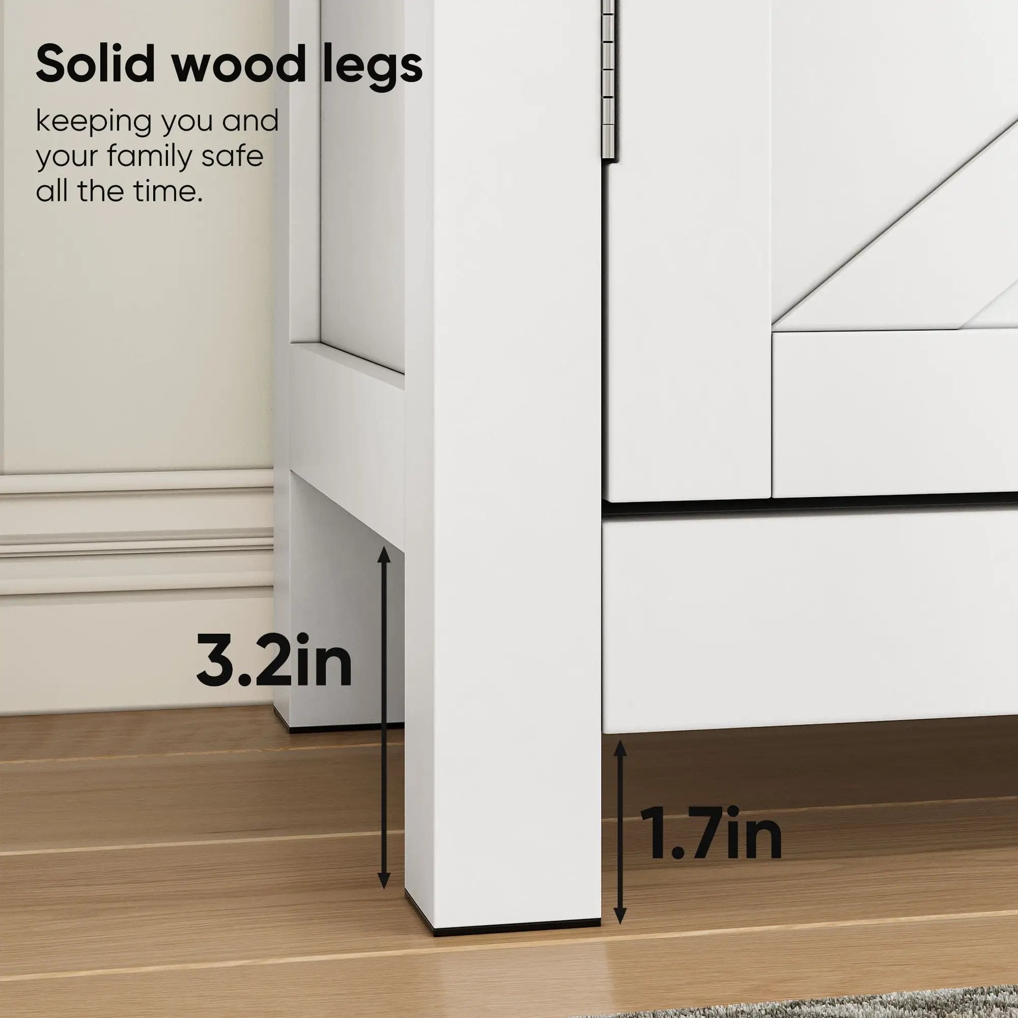 Farmhouse Storage Cabinet With Drawer And Adjustable Shelf by Unique Piece Furniture