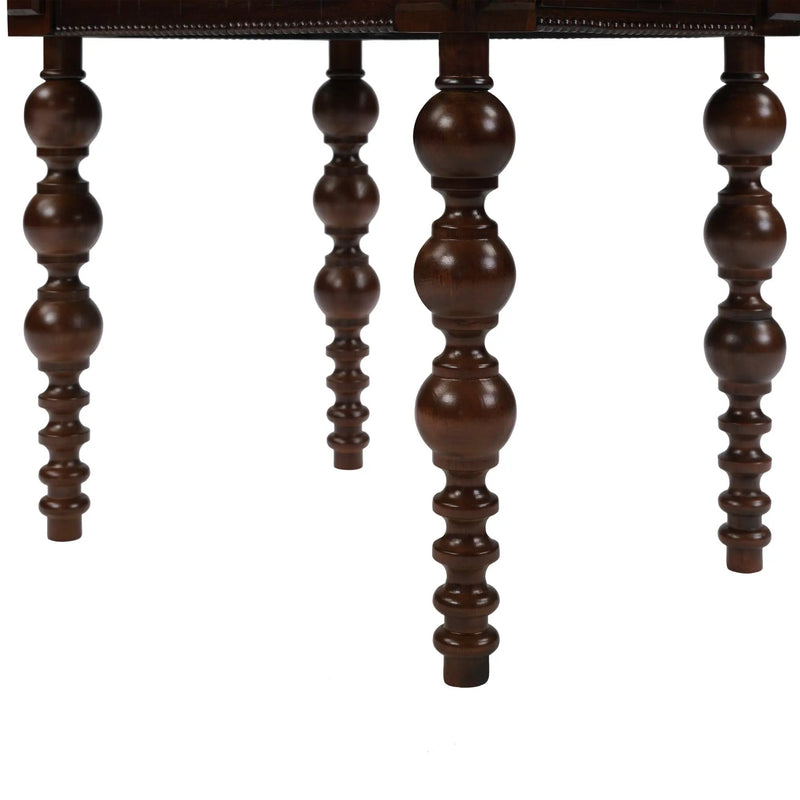 Solid Wood End Table with Drawer in Espresso Finish by HouseOfZazla