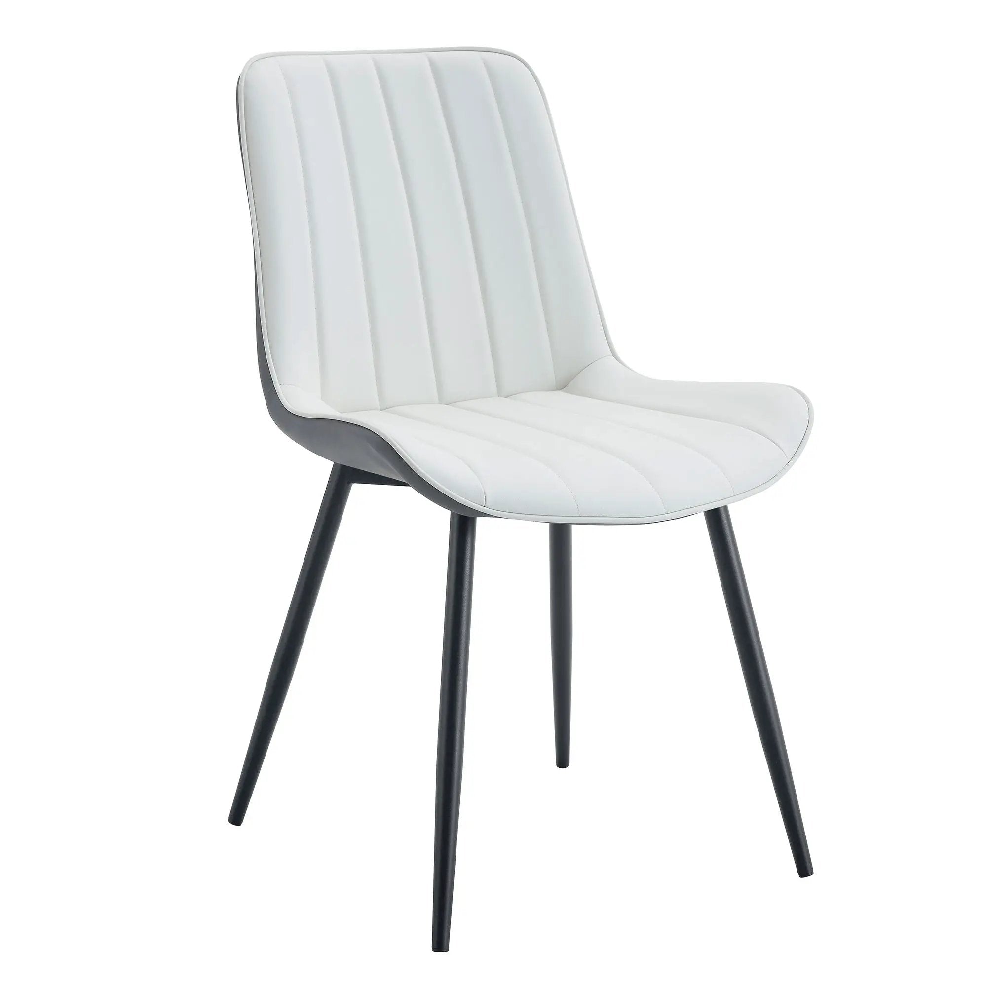 Modern Minimalist Dining Chair Set, Extended Seat Cushion by HouseOfZazla