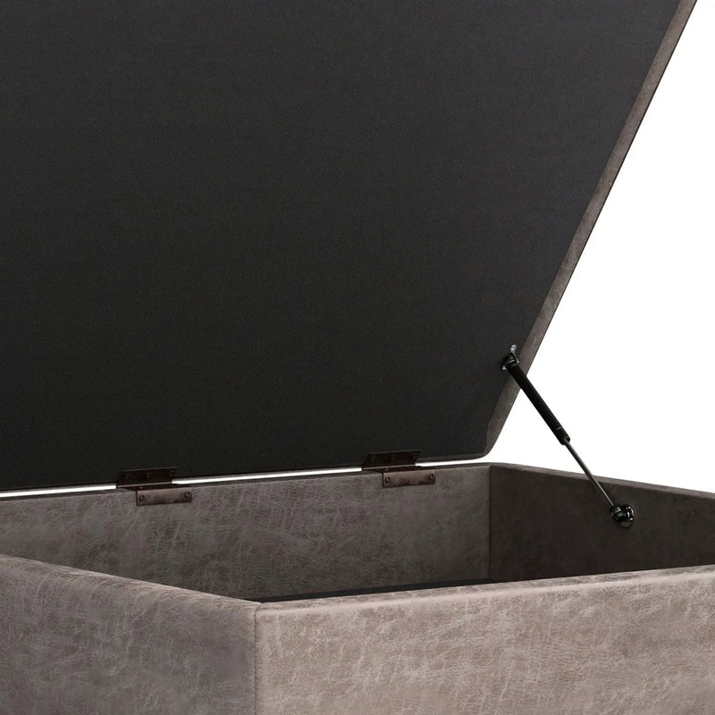 Owen - Multifunctional Square Coffee Table Storage Ottoman by HouseOfZazla