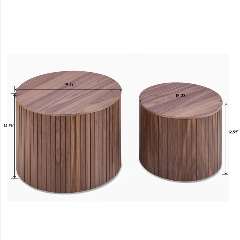Handcrafted Nested Table Set, 2 Pieces by HouseOfZazla