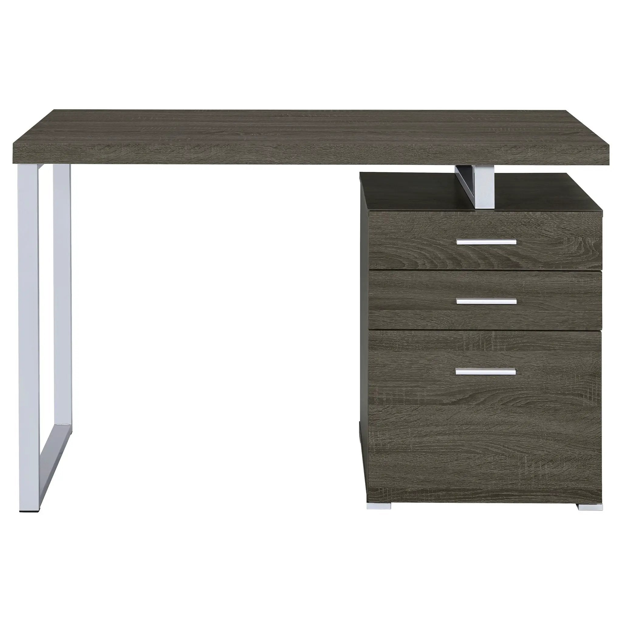 Brennan 47-inch 3-drawer Office Computer Desk Weathered Grey by Unique Piece Furniture