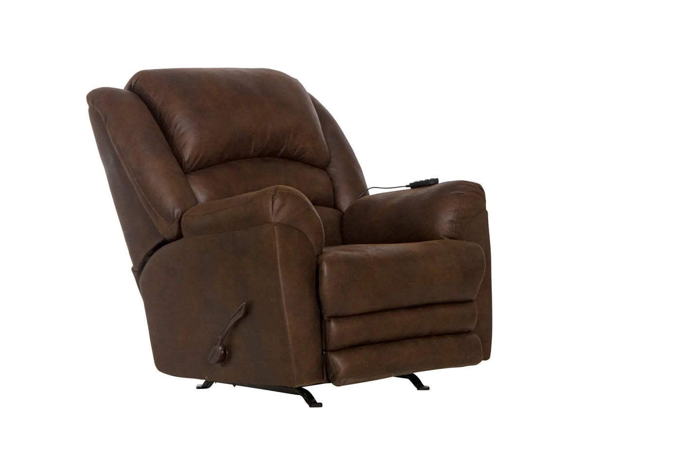Hayden - Chaise Rocker Recliner With Heat / Massage & Oversize Xtra Comfort Footrest by Unique Piece Furniture
