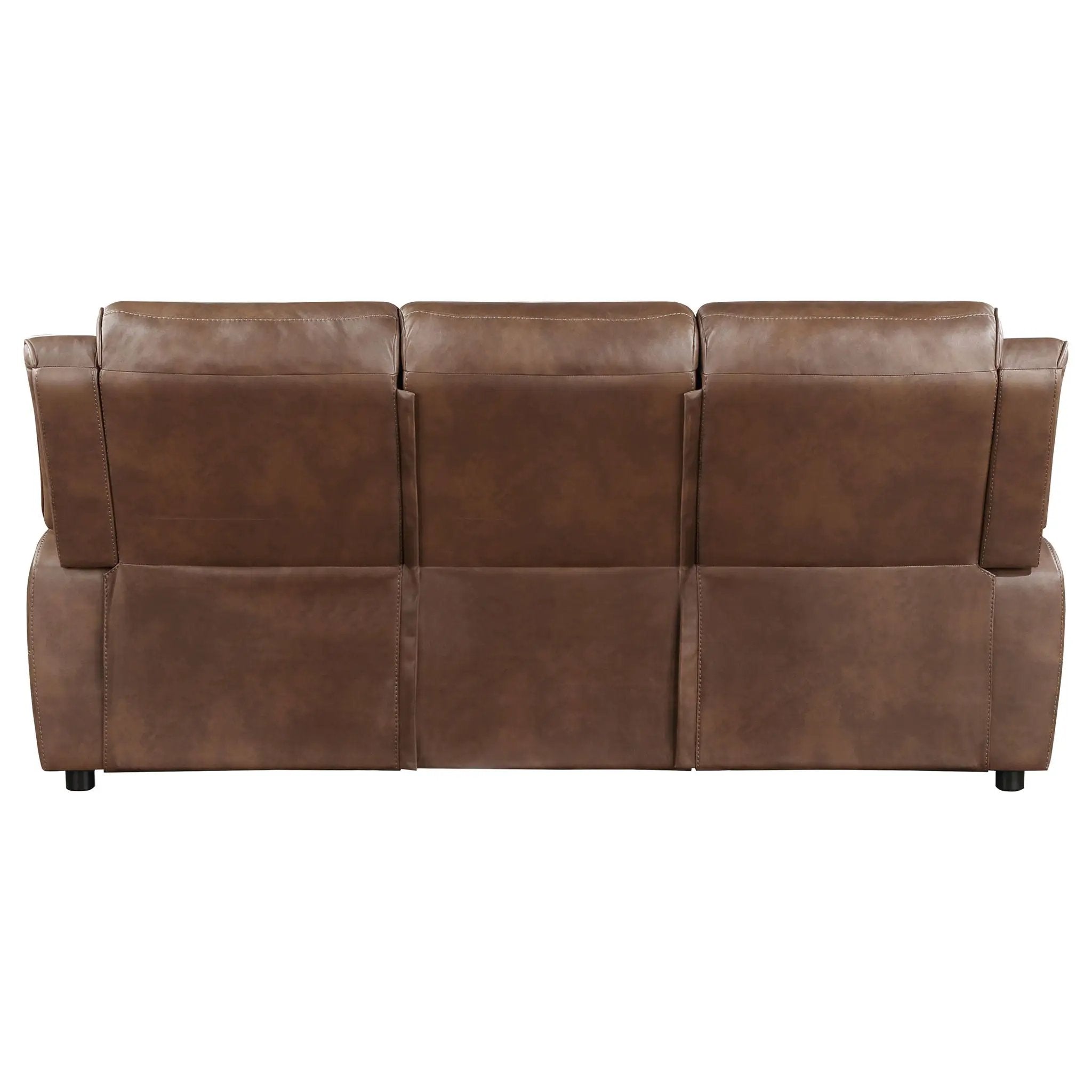 Worthington - Padded Arm Sofa - Dark Brown by HouseOfZazla