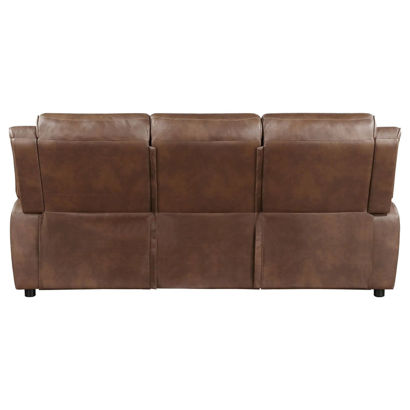 Worthington - Padded Arm Sofa - Dark Brown by HouseOfZazla