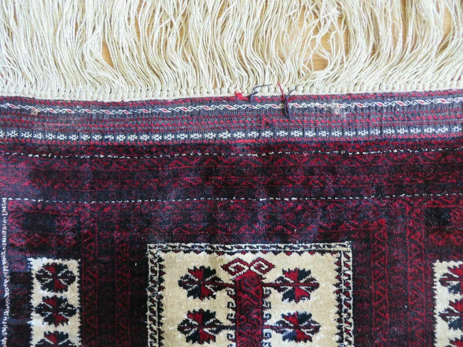3' X 5' Handmade Fine Knotted Balouch Turkoman Prayer Silk Wool Rug by Jewel Rugs