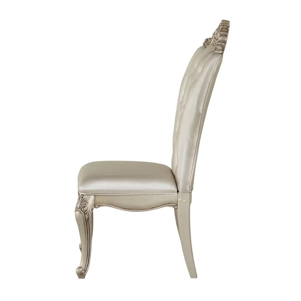 Gorsedd - Side Chair (Set of 2) - Cream Fabric & Golden Ivory by Unique Piece Furniture