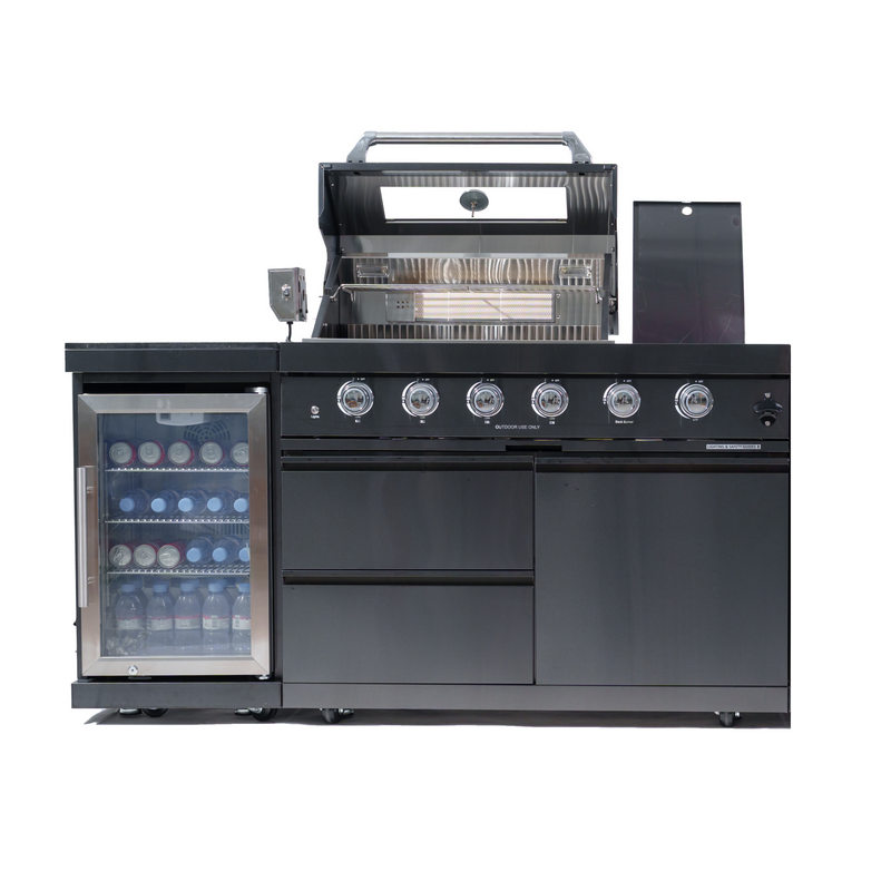 46-Inch 4-Burner Deluxe Stainless Steel Outdoor Kitchen Grill by HouseOfZazla