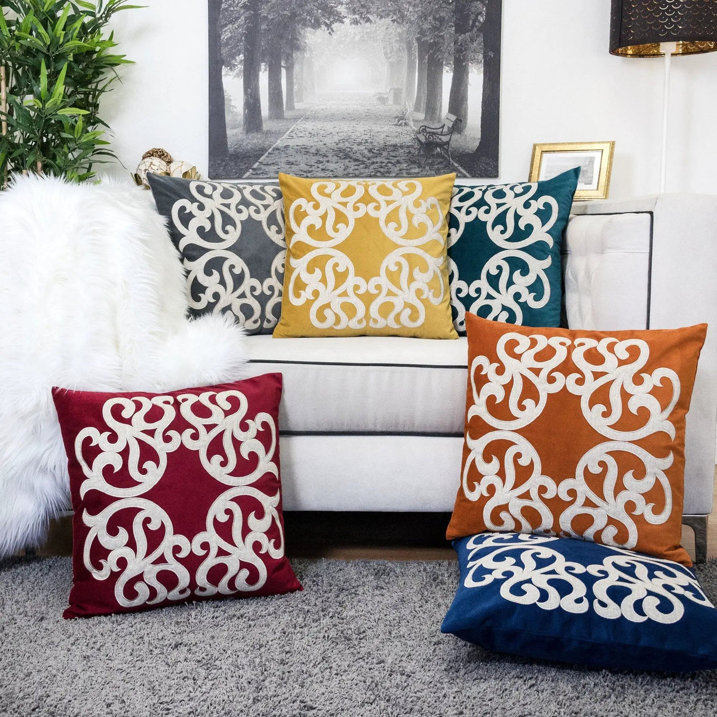 Dora - Pillow Cover With Matching Back by Unique Piece Furniture