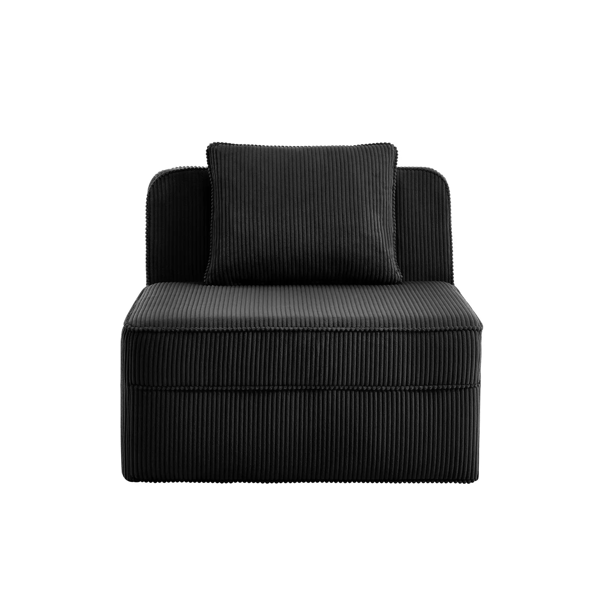 Armless Sofa With Pillow Corduroy by HouseOfZazla