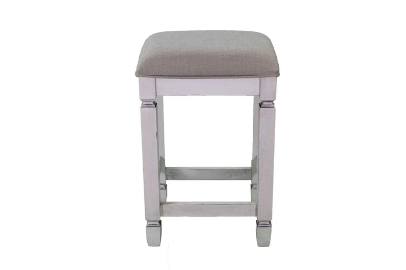 Console Table With 4 Stools - Antique White by Unique Piece Furniture