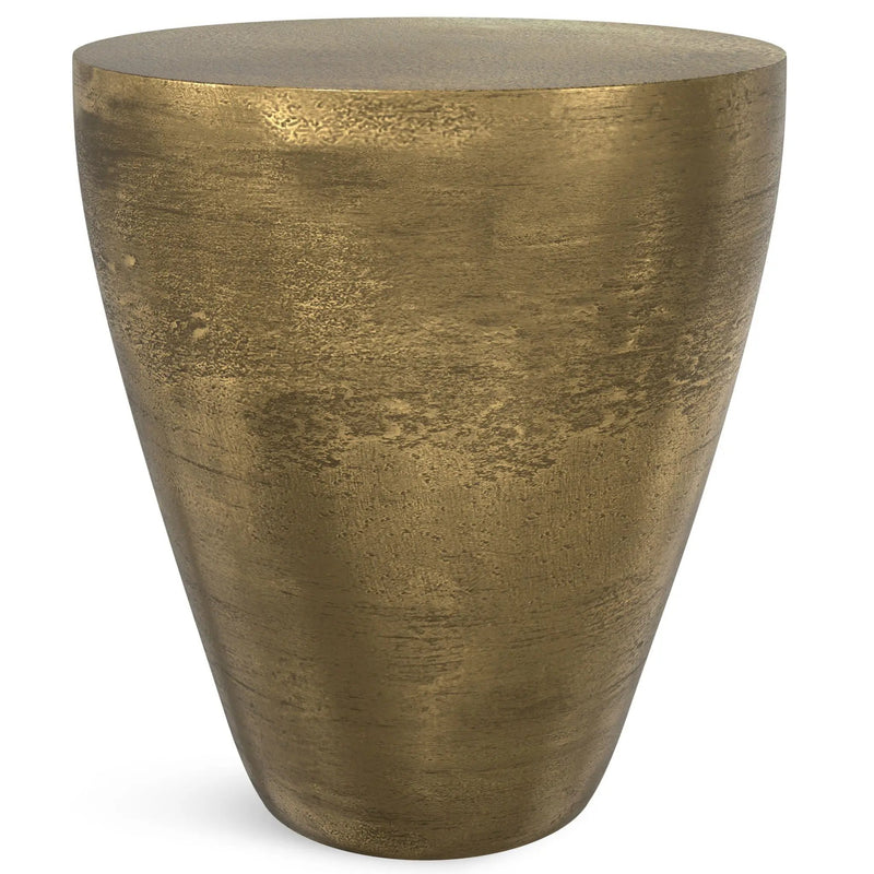 Cavan - Cast Aluminum Side Table - Antique Brass by Unique Piece Furniture
