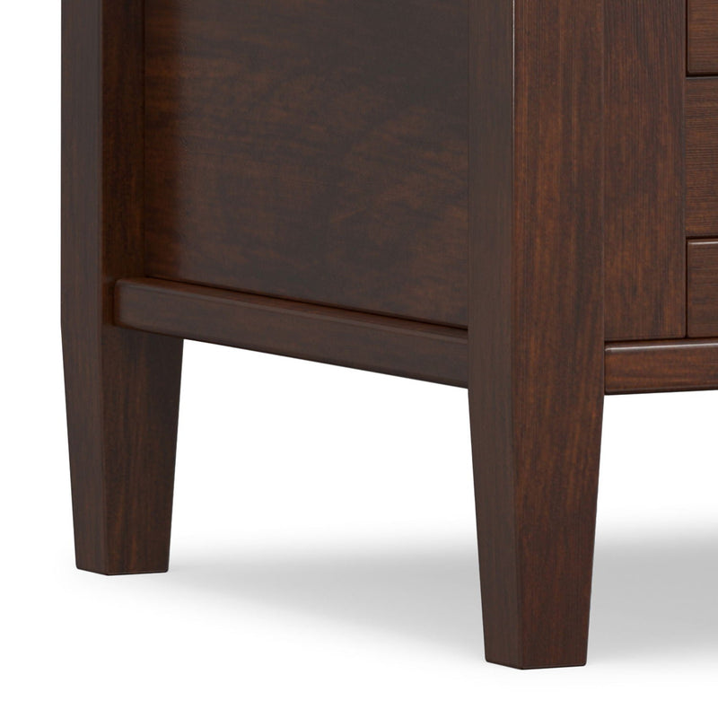 Warm Shaker - End Table With Smooth Drawer Storage - Brown by HouseOfZazla