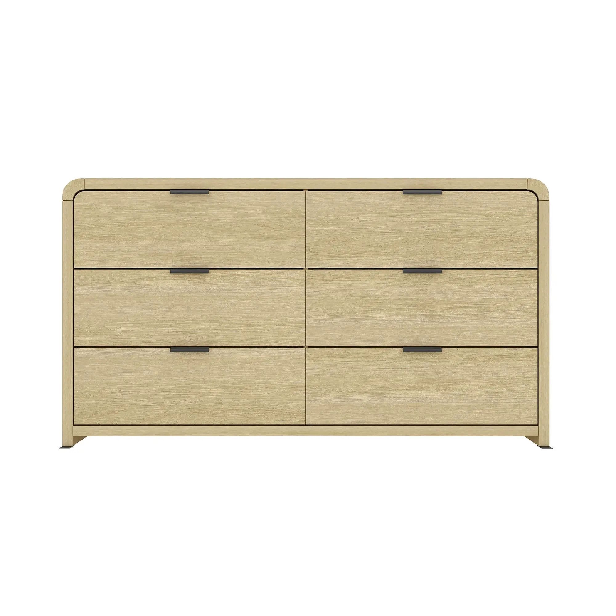 Grace - Dresser With 6 Drawers - Oak by HouseOfZazla