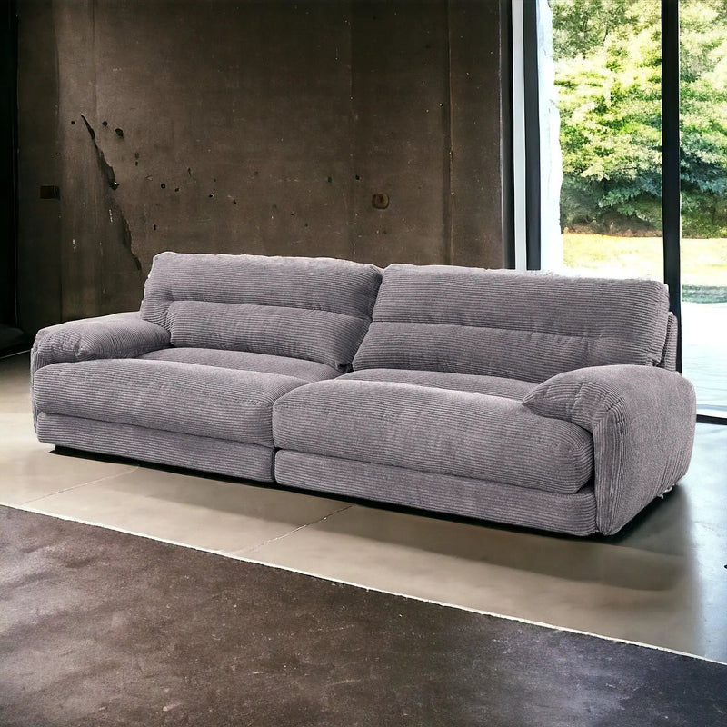 Cadenza - Corduroy Loveseat - Gray by Unique Piece Furniture