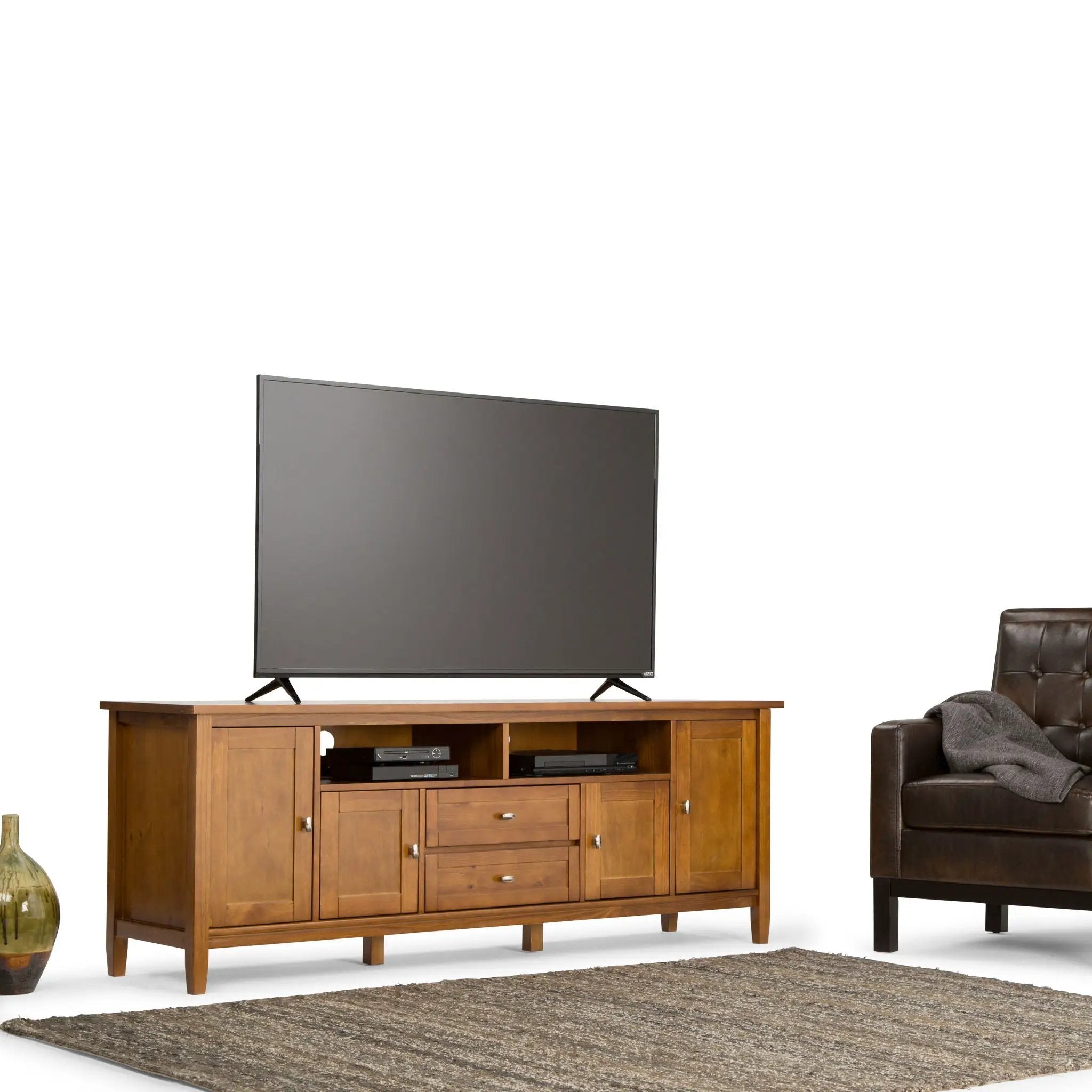 Warm Shaker - TV Media Stand, Handcrafted by Unique Piece Furniture