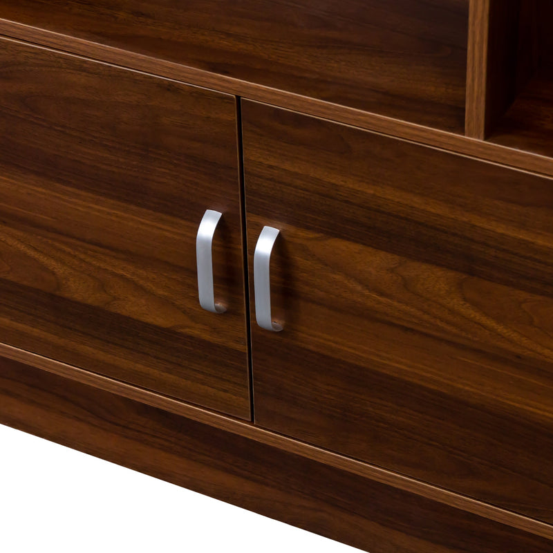 70.87" Tall Bookshelf with 10 Cubes and 3 Doors by HouseOfZazla