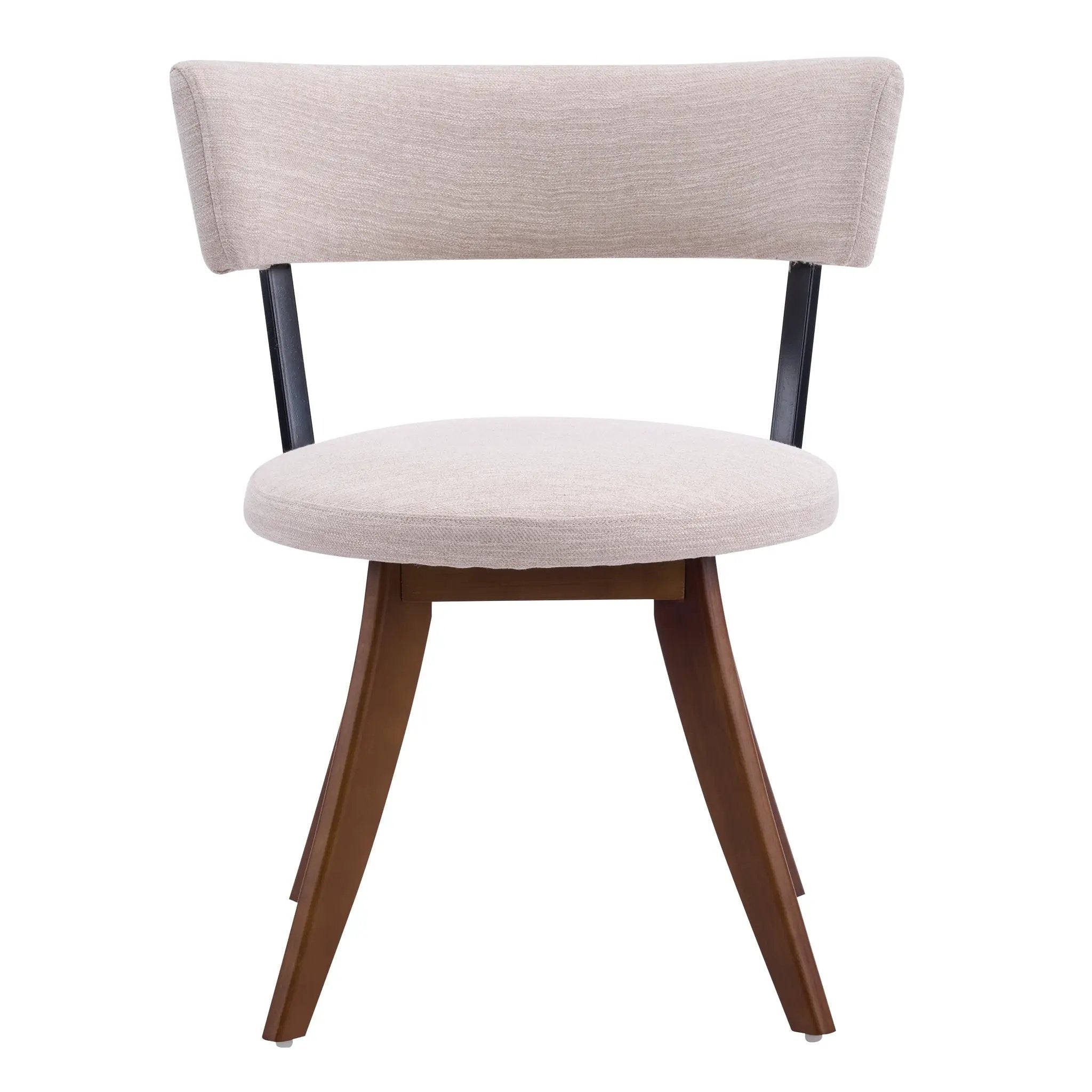 Modern Upholstered Dining Chairs with Curved Back by HouseOfZazla