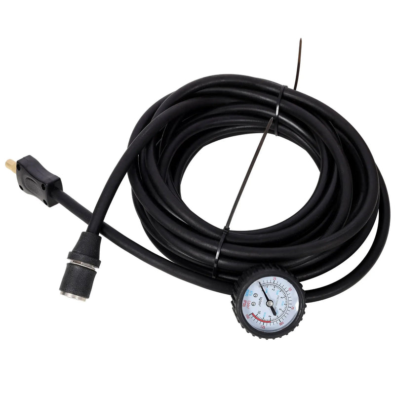 Heavy Duty 12V Air Compressor, Tire Inflator With Pressure Gauge, Compact Size - Black / Orange by HouseOfZazla