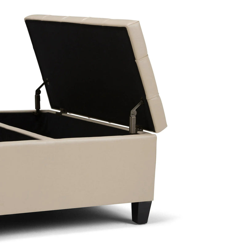 Harrison - Upholstered Coffee Table Storage Ottoman by Unique Piece Furniture