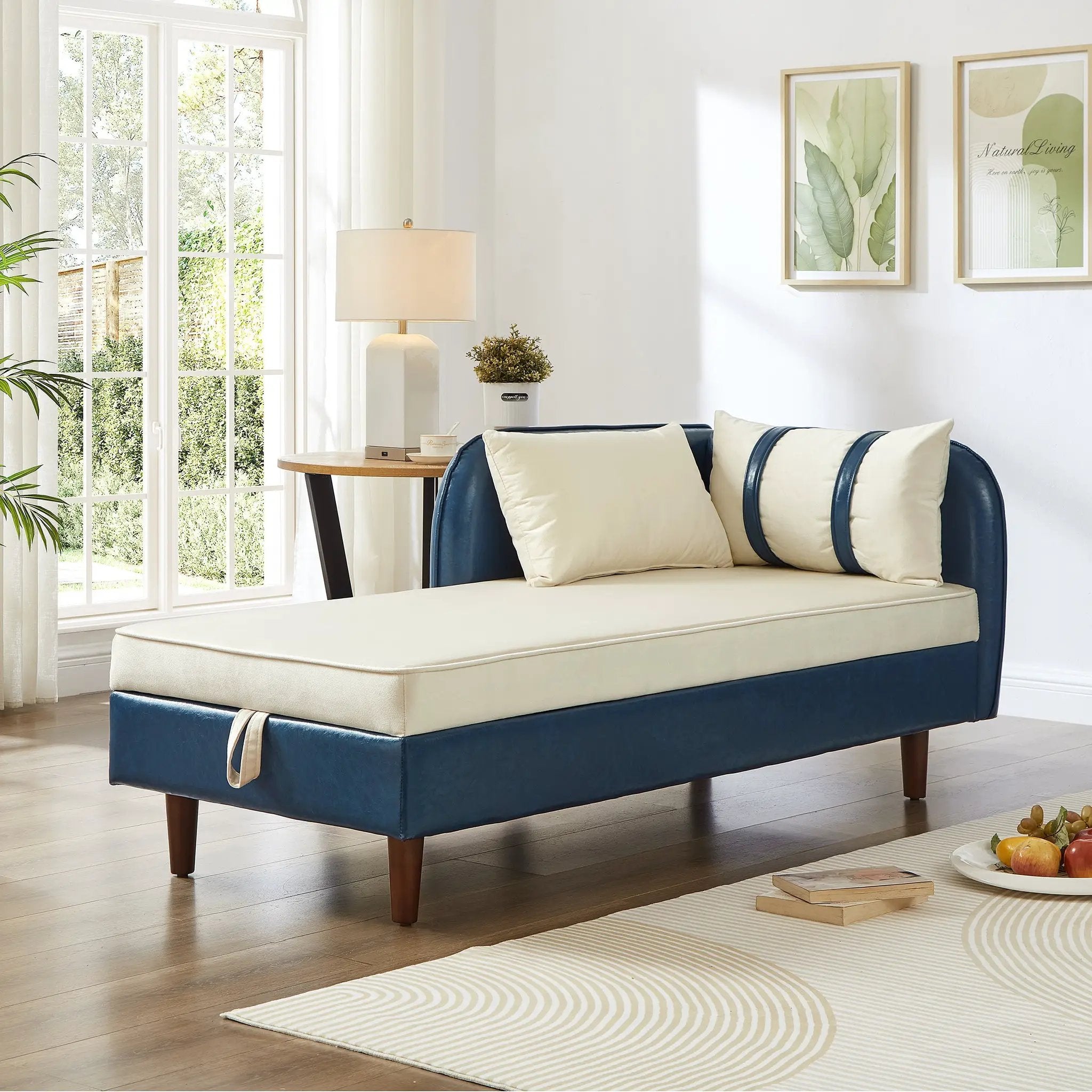 65" Storage Chaise Lounge Sofa by HouseOfZazla
