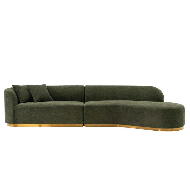 Daria - Sofa Sectional With Pillows, 2 Piece Design by HouseOfZazla