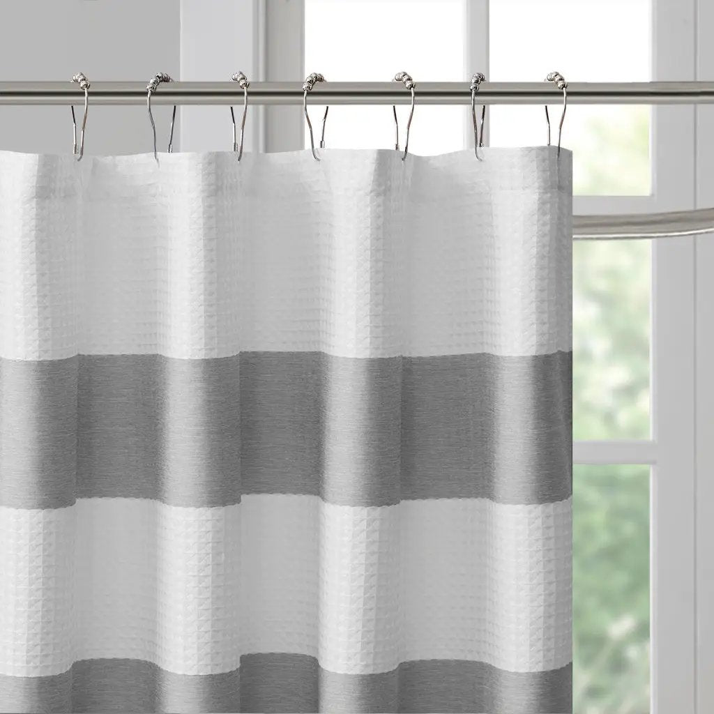 Shower Curtain with 3M Treatment Grey 72x72" by HouseOfZazla