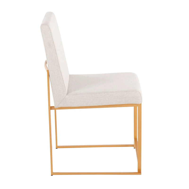 Fuji - Contemporary Stylish Frame, High Back Dining Chair (Set of 2) by Unique Piece Furniture