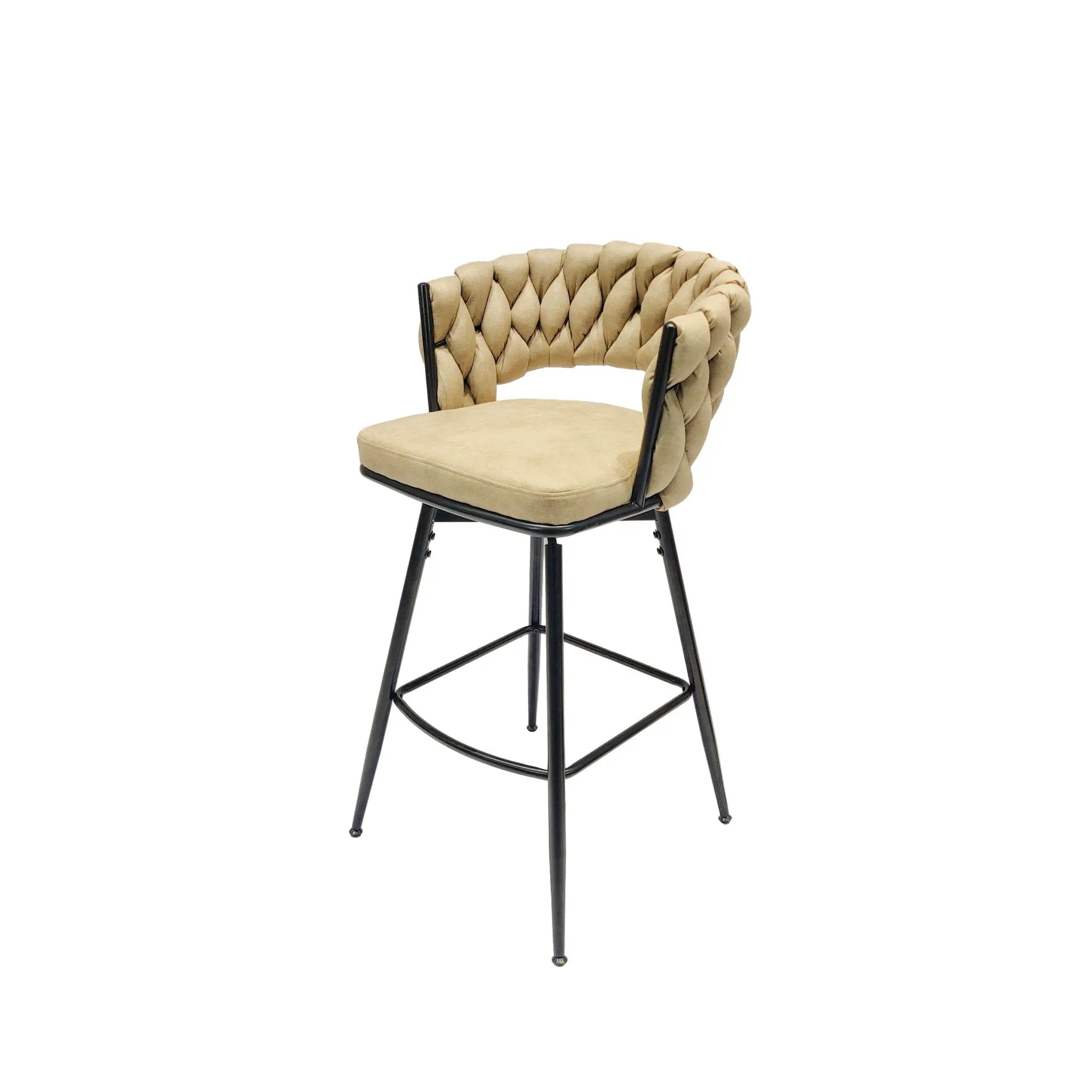 Bar Stool 360 Swivel With Back Footrest by HouseOfZazla