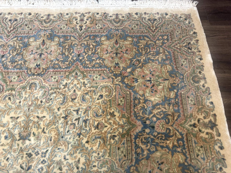 Palace Size Persian Kerman Rug 12x18, Floral Semi Open Field, Signed, Fine 240 KPSI by Jewel Rugs