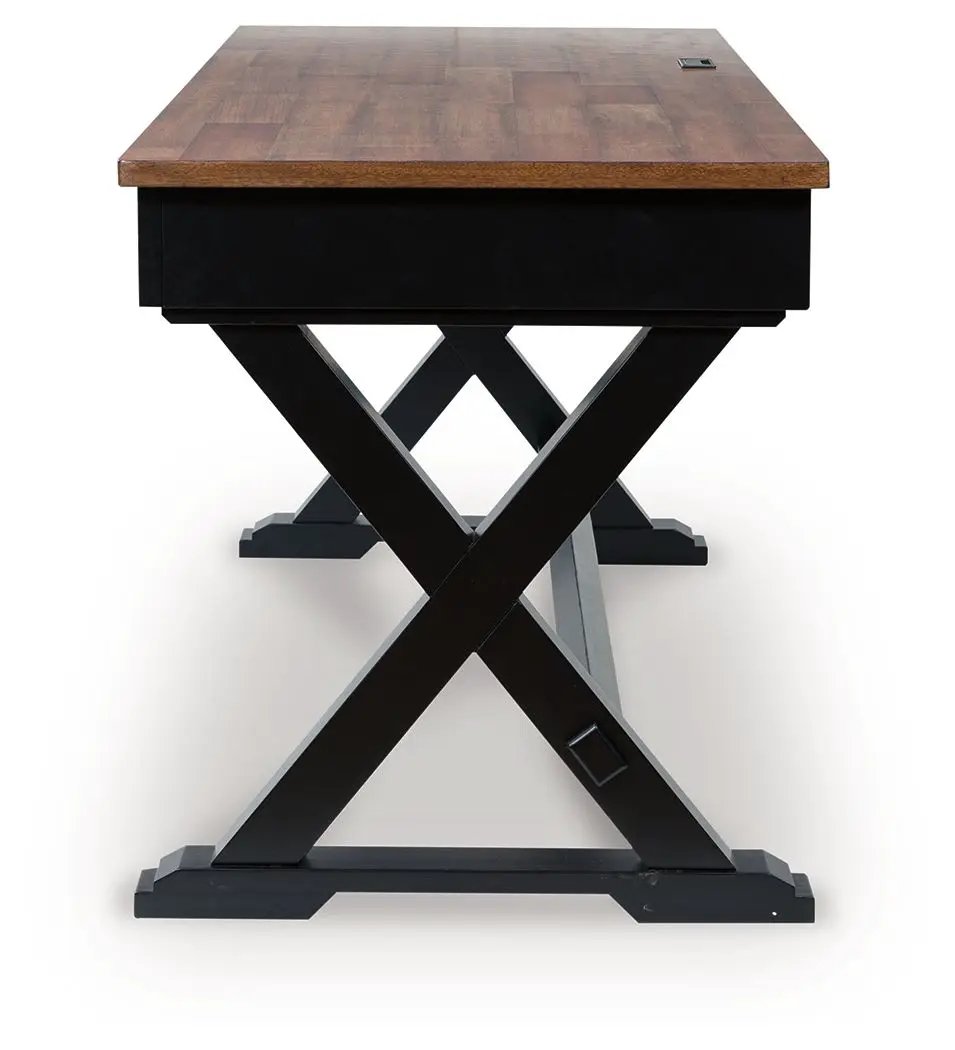Wildenauer - Home Office Desk - Brown / Black by Unique Piece Furniture