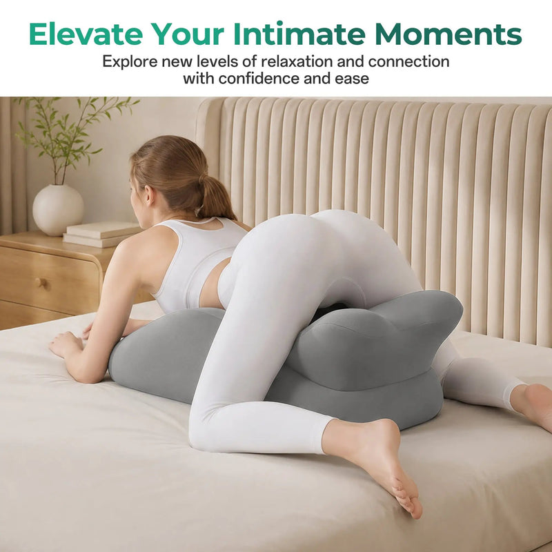27° Ergonomic Memory Foam Support Pillow for Couples by HouseOfZazla